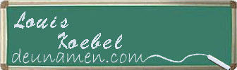 Louis Koebel Visitenkarte